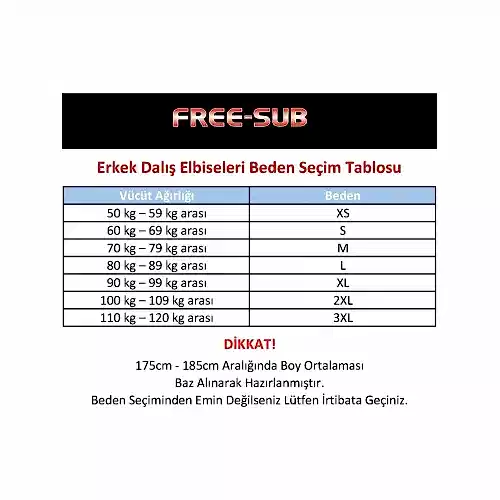Free-Sub 7mm Saros Yamamoto Avcı Serbest Dalış Elbisesi